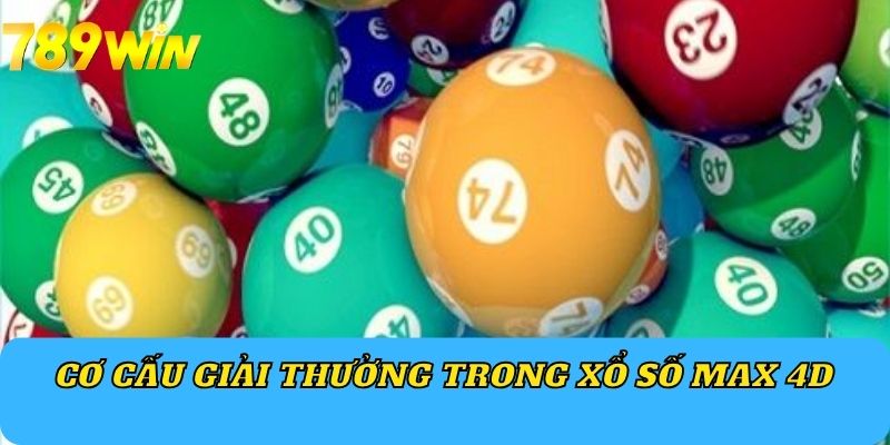 Cơ cấu giải thưởng trong xổ số Max 4D